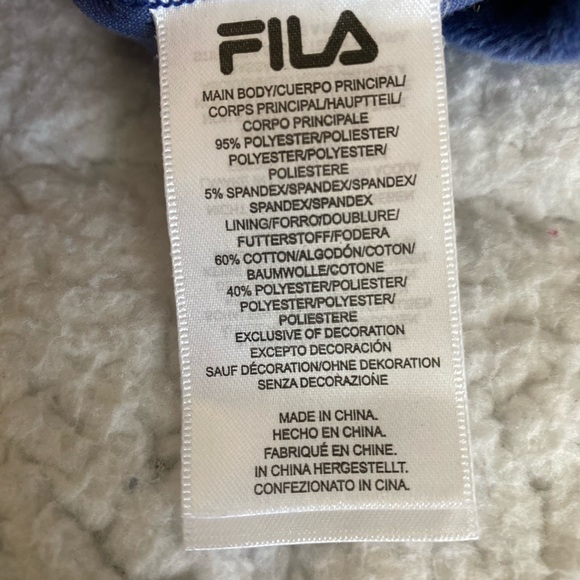 Fila Womens Velour Quarter Zip Hoodie - Picture 8 of 9